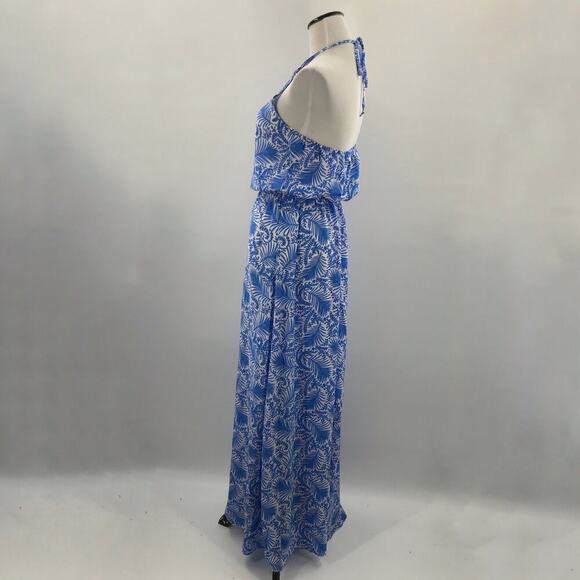 Show Me Your MuMu Sea Breeze Blue Heather Halter Dress NWT S Small - Picture 7 of 11